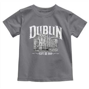Dublin Castle Ireland Est 988 Travel Souvenir Toddler T Shirt TS11 Charcoal Print Your Wear