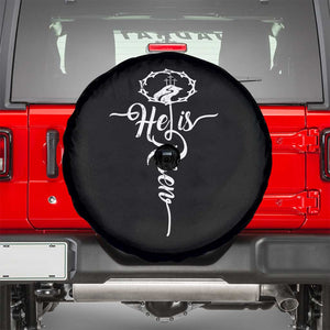 Easter He Is Risen Spare Tire Cover Christian Easter Day Religious Cross TS11 Black Print Your Wear