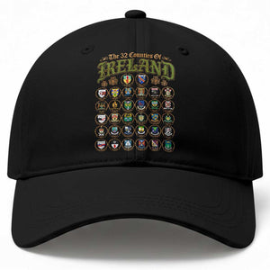 The 32 Counties Of Ireland Baseball Cap Irish Pride Heritage Vintage Celtic Shamrock TS11 Print Your Wear