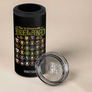 The 32 Counties Of Ireland 4 in 1 Can Cooler Tumbler Irish Pride Heritage Vintage Celtic Shamrock TS11 Print Your Wear