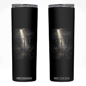 Jesus Christ Crucifixion Scene Religious Christian Easter Skinny Tumbler TS11 Black Print Your Wear