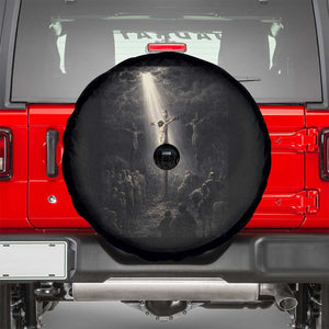 Jesus Christ Crucifixion Scene Religious Christian Easter Spare Tire Cover TS11 Black Print Your Wear