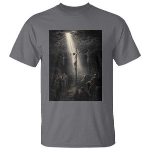 Jesus Christ Crucifixion Scene Religious Christian Easter T Shirt TS11 Charcoal Print Your Wear