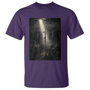 Jesus Christ Crucifixion Scene Religious Christian Easter T Shirt TS11 Purple Print Your Wear