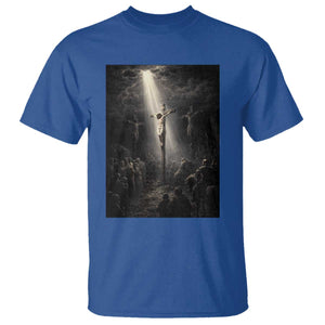 Jesus Christ Crucifixion Scene Religious Christian Easter T Shirt TS11 Royal Blue Print Your Wear
