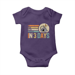 Easter A Lot Can Happen In 3 Days Religious Baby Onesie TS11 Purple Print Your Wear
