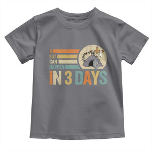 Easter A Lot Can Happen In 3 Days Religious Toddler T Shirt TS11 Charcoal Print Your Wear
