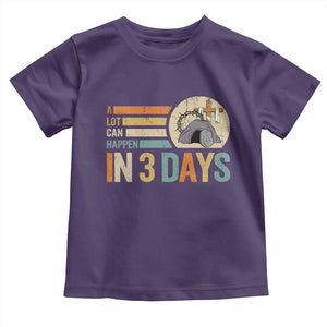 Easter A Lot Can Happen In 3 Days Religious Toddler T Shirt TS11 Purple Print Your Wear