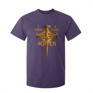 Christian One Cross Three Nails Four Given T Shirt For Kid Jesus God TS11 Purple Print Your Wear