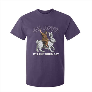 Funny Christian Easter T Shirt For Kid Go Jesus It Is The Third Day Religious Bunny TS11 Purple Print Your Wear
