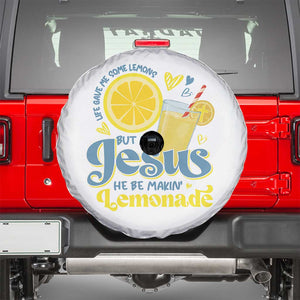 Life Gave Me Some Lemons But My Jesus He Be Makin Lemonade Spare Tire Cover TS11 White Print Your Wear
