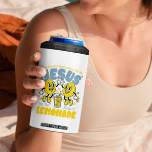 Life Gave Me Some Lemons But My Jesus He Be Makin Lemonade 4 in 1 Can Cooler Tumbler Retro Lemon TS11 Print Your Wear