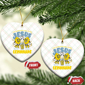 Life Gave Me Some Lemons But My Jesus He Be Makin Lemonade Ceramic Ornament Retro Lemon TS11 Print Your Wear