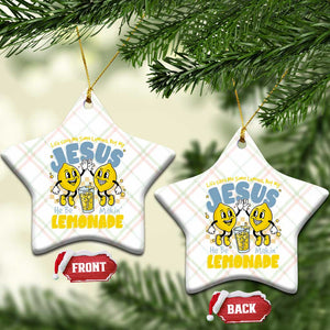 Life Gave Me Some Lemons But My Jesus He Be Makin Lemonade Ceramic Ornament Retro Lemon TS11 Print Your Wear