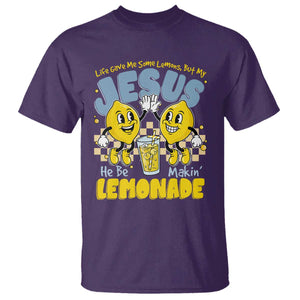 Life Gave Me Some Lemons But My Jesus He Be Makin Lemonade T Shirt Retro Lemon TS11 Purple Print Your Wear