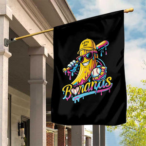 Funny Banana Baseball Drip Garden Flag Lets Go Bananas Ice Cream Dripping Sport TS11 Print Your Wear