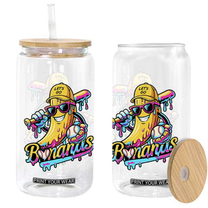 Funny Banana Baseball Drip Glass Can Lets Go Bananas Ice Cream Dripping Sport TS11 Print Your Wear