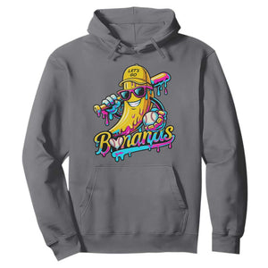 Funny Banana Baseball Drip Hoodie Lets Go Bananas Ice Cream Dripping Sport TS11 Charcoal Print Your Wear