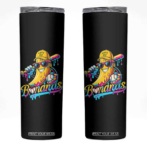 Funny Banana Baseball Drip Skinny Tumbler Lets Go Bananas Ice Cream Dripping Sport TS11 Black Print Your Wear