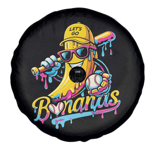 Funny Banana Baseball Drip Spare Tire Cover Lets Go Bananas Ice Cream Dripping Sport TS11 Print Your Wear