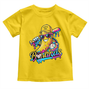 Funny Banana Baseball Drip Toddler T Shirt Lets Go Bananas Ice Cream Dripping Sport TS11 Daisy Print Your Wear
