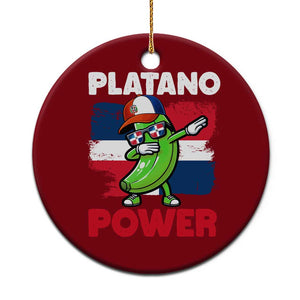 Platano Power Ceramic Ornament Funny Dominican Republic Flag Baseball TS11 1pc Red Print Your Wear