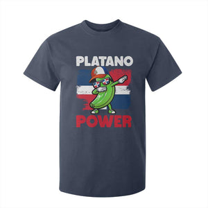 Platano Power T Shirt For Kid Funny Dominican Republic Flag Baseball TS11 Navy Print Your Wear