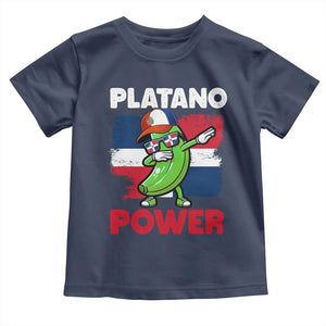 Platano Power Toddler T Shirt Funny Dominican Republic Flag Baseball TS11 Navy Print Your Wear