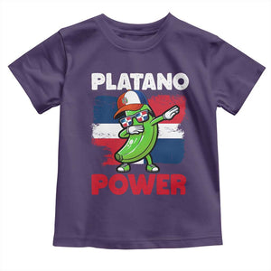 Platano Power Toddler T Shirt Funny Dominican Republic Flag Baseball TS11 Purple Print Your Wear