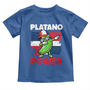 Platano Power Toddler T Shirt Funny Dominican Republic Flag Baseball TS11 Royal Blue Print Your Wear