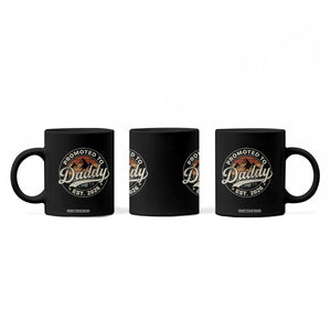 Promoted To Daddy Est 2026 Coffee Mug Soon to Be Dad Retro Baby Announcement TS11 Print Your Wear