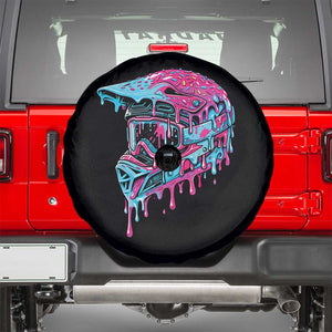 Motocross Helmet Drip Ice Cream Melt Graphic Dirt Bike Racing Spare Tire Cover TS11 Black Print Your Wear