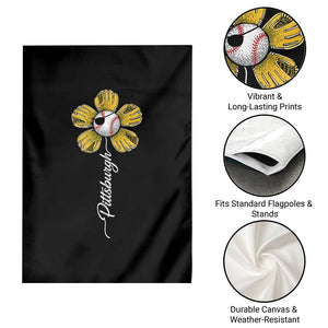 Pittsburgh Sport Retro Baseball Flower Garden Flag Funny Game Day TS11 Print Your Wear