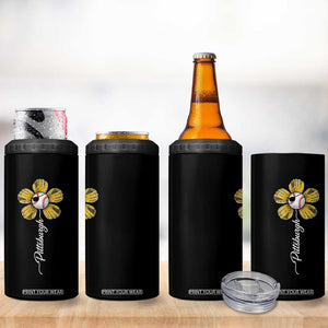 Pittsburgh Sport Retro Baseball Flower 4 in 1 Can Cooler Tumbler Funny Game Day TS11 Print Your Wear