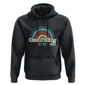 Mental Illness Awareness Hoodie Couseling Is My Jam Retro Groove Rainbow TS11 Black Print Your Wear