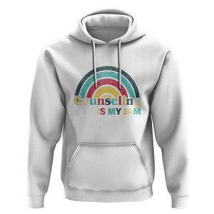Mental Illness Awareness Hoodie Couseling Is My Jam Retro Groove Rainbow TS11 White Print Your Wear