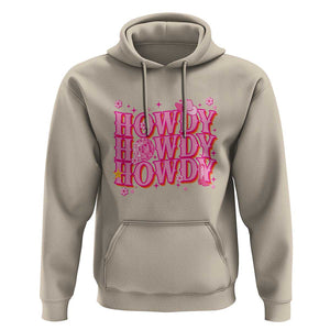 Funny Cowboy Hoodie Howdy Western Country Pink Retro Disco Ball TS11 Sand Print Your Wear