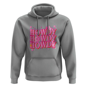 Funny Cowboy Hoodie Howdy Western Country Pink Retro Disco Ball TS11 Sport Gray Print Your Wear