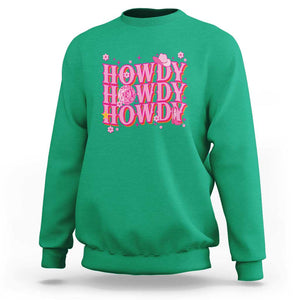 Funny Cowboy Sweatshirt Howdy Western Country Pink Retro Disco Ball TS11 Irish Green Print Your Wear