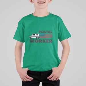 Postal Worker T Shirt For Kid USA Flag Patriotic Mailman Mail Lady TS11 Irish Green Print Your Wear