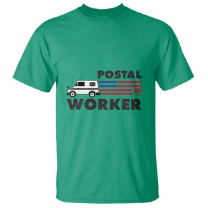 Postal Worker T Shirt USA Flag Patriotic Mailman Mail Lady TS11 Irish Green Print Your Wear
