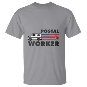 Postal Worker T Shirt USA Flag Patriotic Mailman Mail Lady TS11 Sport Gray Print Your Wear