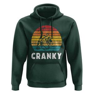Fishing Lover Hoodie Cranky Vintage Retro Crankbait Fishermen TS11 Dark Forest Green Print Your Wear