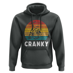 Fishing Lover Hoodie Cranky Vintage Retro Crankbait Fishermen TS11 Dark Heather Print Your Wear