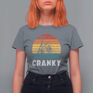 Fishing Lover T Shirt For Women Cranky Vintage Retro Crankbait Fishermen TS11 Charcoal Print Your Wear