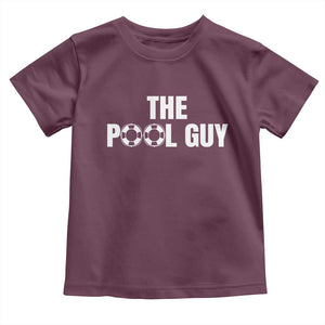 Funny Swimming Lover Toddler T Shirt The Pool Guy Expert TS11 Maroon Print Your Wear
