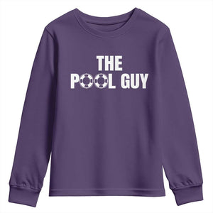 Funny Swimming Lover Youth Sweatshirt The Pool Guy Expert TS11 Purple Print Your Wear