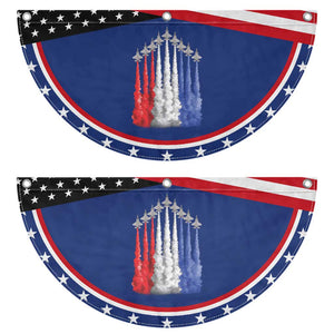 Funny Fighter Jet Airplane American Flag 4th Of July Patriotic Fan Flag