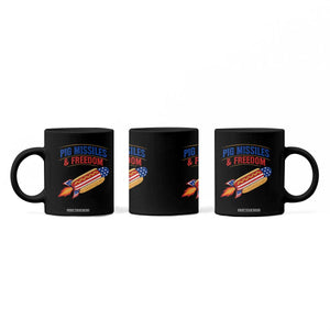 Pig Missiles And Freedom Hot Dog 4th of July Humor Coffee Mug