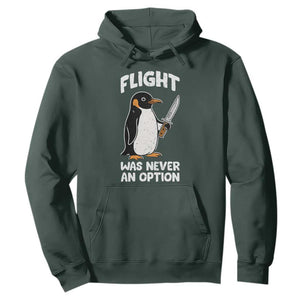 Penguin Flight Was Never An Option Hoodie Funny Dark Humor